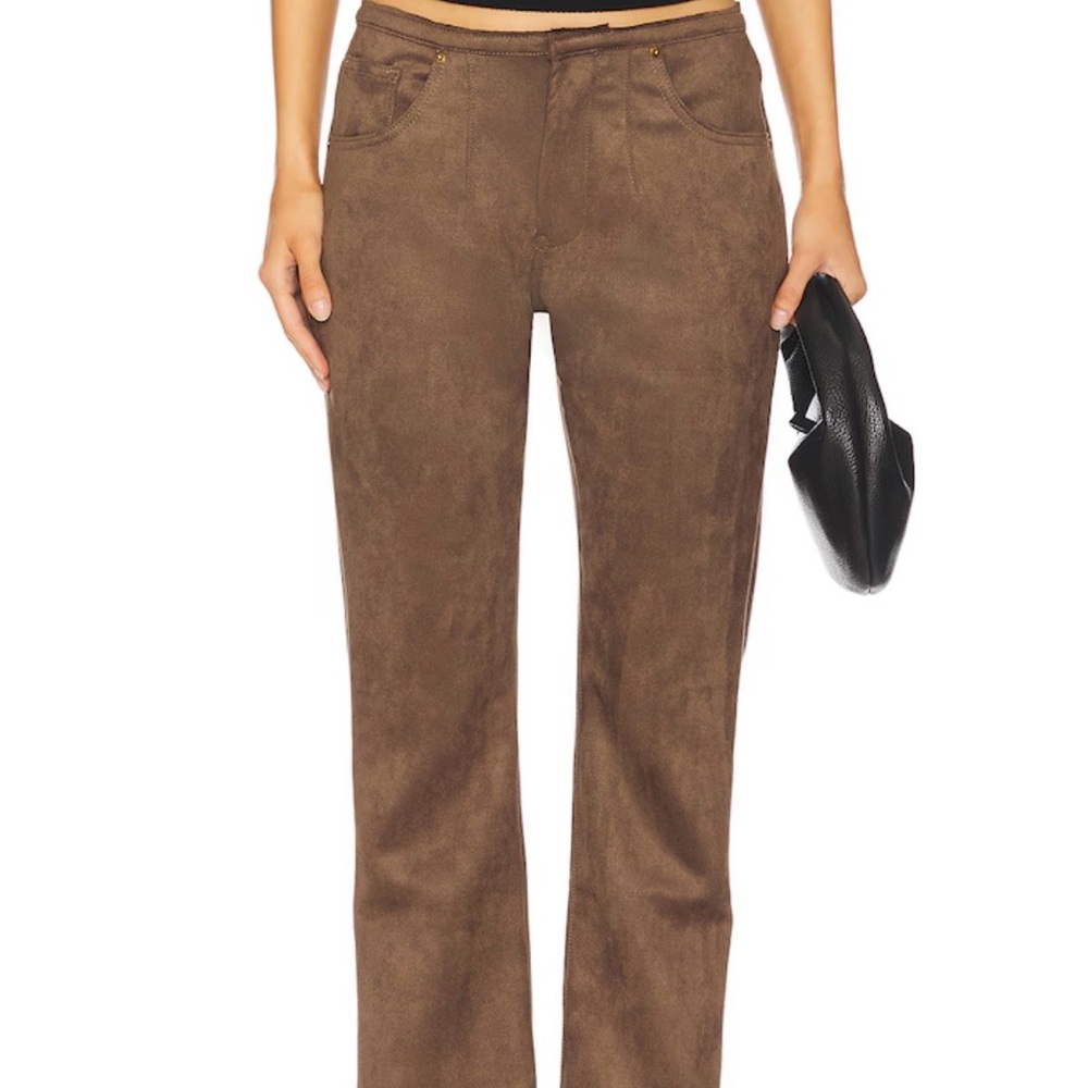 Lioness Charasmatic Faux-suede Pants in Chocolate size S.  Great condition!